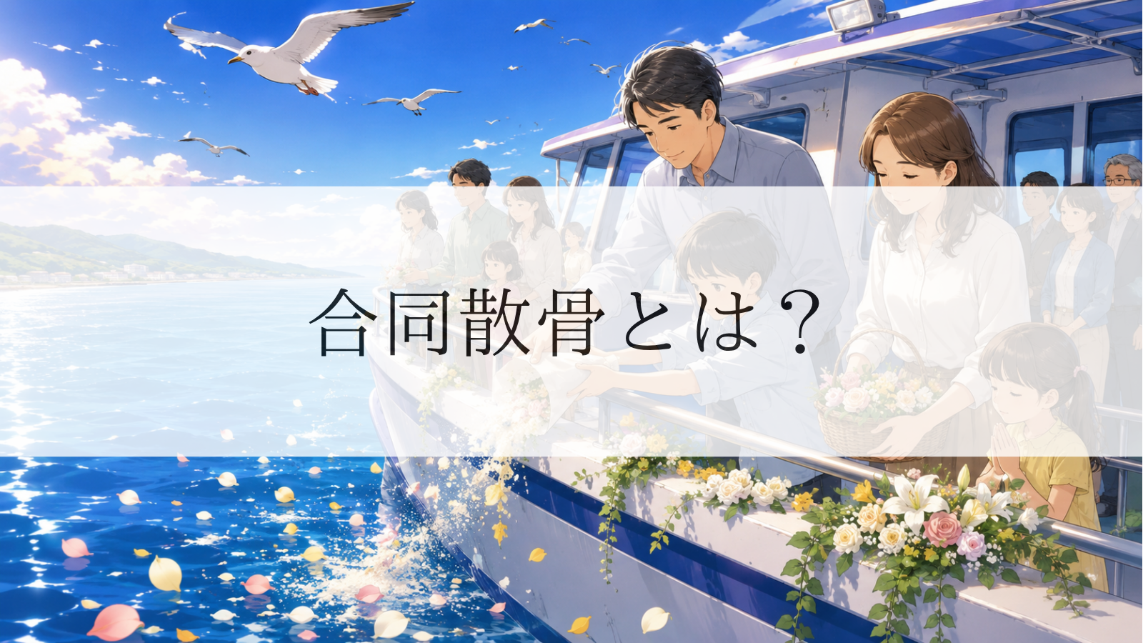 合同散骨とは？費用・流れ・メリット・デメリットをわかりやすく解説
