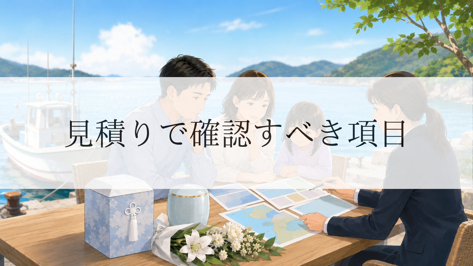 海洋散骨の見積りで確認すべき項目｜後悔しない比較ポイント