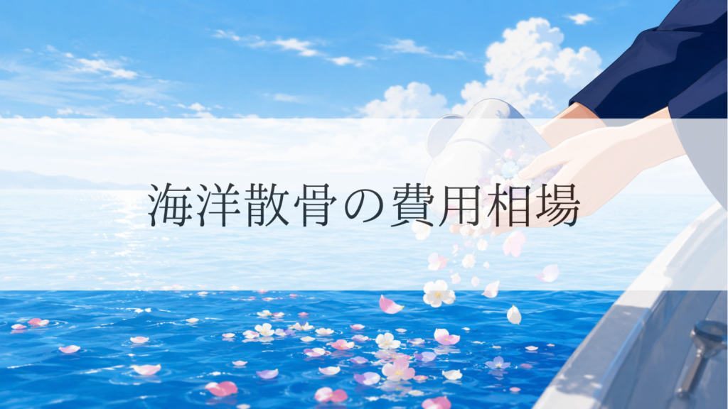 海洋散骨の費用相場はいくら？プラン別の料金と追加費用をわかりやすく解説